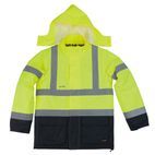 Scruffs High Visibility Waterproof Jacket Yellow/Navy additional 1