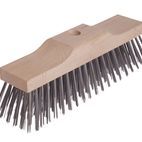 Lessmann Raised Wooden Stock Broom Head, Steel Wire additional 2