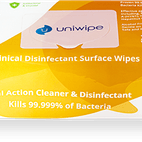 UNIWIPE 'Clinical' Sanitiser &amp; Cleaner Wipes additional 2