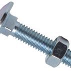 METALMATE® Cup Square Hex Bolt &amp; Nut ZP M6 x 100mm Box 25 additional 3