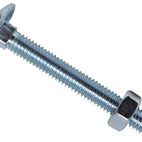 METALMATE® Cup Square Hex Bolt &amp; Nut ZP M6 x 100mm Box 25 additional 1