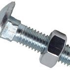 METALMATE® Cup Square Hex Bolt &amp; Nut ZP M6 x 100mm Box 25 additional 6