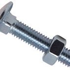 METALMATE® Cup Square Hex Bolt &amp; Nut ZP M6 x 100mm Box 25 additional 8