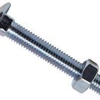 METALMATE® Cup Square Hex Bolt &amp; Nut ZP M6 x 100mm Box 25 additional 2