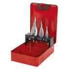 Sealey AK4743 HSS M2 Step Drill Bit Set 3pc Spiral Flute additional 3