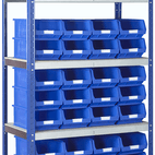 BARTON Standard Shelving System c/w Storage Bins additional 2