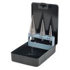 Sealey AK4746 HSS 4341 Step Drill Bit Set 3pc Double Flute additional 3