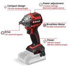 Einhell TP-CW 18/260-C Li BL - Solo PROFESSIONAL Impact Wrench 18V Bare Unit additional 4