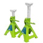 Sealey VS2002HV Axle Stands (Pair) 2tonne Capacity per Stand Ratchet Type - Hi-Vis Green additional 1