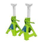 Sealey VS2002HV Axle Stands (Pair) 2tonne Capacity per Stand Ratchet Type - Hi-Vis Green additional 2