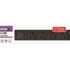 STATUS® Extension Lead, 4-Gang + 2 USB additional 2