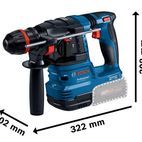 Bosch GBH 18V-22 X Professional Rotary Hammer with ONECHUCK 18V Bare Unit additional 2