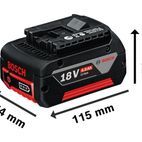 Bosch Professional Twin Pack 18V 2 x 4.0Ah Li-ion additional 4