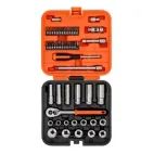 Bahco S51MC3H 3/8in Drive Standard and Deep Socket &amp; 1/4in Bit Set, 51 Piece additional 2