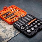 Bahco S51MC3H 3/8in Drive Standard and Deep Socket &amp; 1/4in Bit Set, 51 Piece additional 7