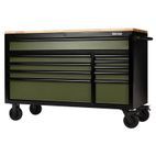 Draper 27221 BUNKER&amp;#174; 10 Drawer Workbench Roller Tool Cabinet, 56", Green additional 1