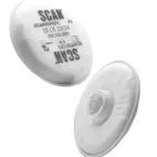 Scan Twin Half Mask P3 Particle Filter Cartridge (Pack of 2) additional 1