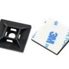 Faithfull Cable Tie Mount Pad (10) Black 28 x 28mm additional 1