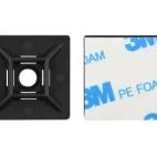 Faithfull Cable Tie Mount Pad (10) Black 28 x 28mm additional 7