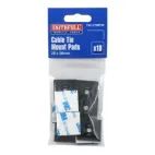 Faithfull Cable Tie Mount Pad (10) Black 28 x 28mm additional 6