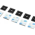Faithfull Cable Tie Mount Pad (10) Black 28 x 28mm additional 2