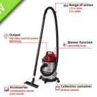 Einhell TC-VC 2045 S Wet/Dry Vacuum Cleaner 20 litre 900W 240V additional 2