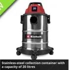 Einhell TC-VC 2045 S Wet/Dry Vacuum Cleaner 20 litre 900W 240V additional 4