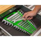 Sealey WR08HV Spanner Rack Capacity 15 Spanners Hi-Vis Green additional 4