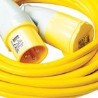 Defender 10M Extension Lead - 16A 2.5mm Cable - Yellow 110V additional 3