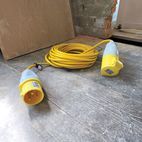 Defender 14M Extension Lead - 32A 2.5mm Cable - Yellow 110V additional 7