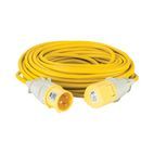 Defender 25M Extension Lead - 32A 4mm Cable - Yellow 110V additional 5