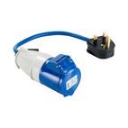Defender 13-16A Fly Lead - 13A (Plug) > 16A (Socket) 230V additional 6