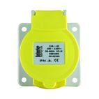 Defender 32A Panel Socket - Yellow 110V additional 1
