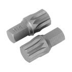 Sealey AK5532 Spline Bit M14 x 30mm Pack of 2 additional 1