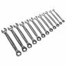 Sealey AK63922 Ratchet Combination Spanner Set 12pc - Metric additional 2