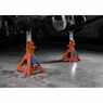 Sealey AAS3000 Axle Stands (Pair) 3tonne Capacity per Stand Auto Rise Ratchet additional 4
