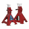 Sealey AAS3000 Axle Stands (Pair) 3tonne Capacity per Stand Auto Rise Ratchet additional 2