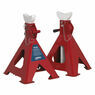 Sealey AAS5000 Axle Stands (Pair) 5tonne Capacity per Stand Auto Rise Ratchet additional 6