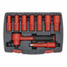 Sealey AK7942 Insulated Socket Set 9pc 3/8"Sq Drive 6pt WallDrive&reg; VDE Approved additional 3