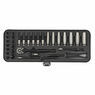 Sealey AK7970 Socket Set 32pc 1/4"Sq Drive 6pt WallDrive&reg; Metric Black Series additional 8