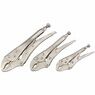 Draper 14040 Curved Jaw Self Grip Pliers Set (3 Piece) additional 2