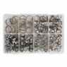 Sealey AB043SE O-Clip Single Ear Assortment 160pc Stainless Steel additional 4