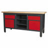 Sealey AP1905A Workstation with 2 Drawers, 2 Cupboards & Open Storage additional 9