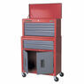 Sealey AP2200BB Topchest & Rollcab Combination 6 Drawer with Ball Bearing Slides - Red/Grey additional 4