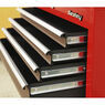 Sealey AP2200BB Topchest & Rollcab Combination 6 Drawer with Ball Bearing Slides - Red/Grey additional 6