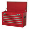 Sealey AP225 Topchest 5 Drawer with Ball Bearing Slides - Red additional 3