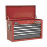 Sealey AP22509BB Topchest 9 Drawer with Ball Bearing Slides - Red/Grey additional 1