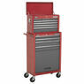 Sealey AP22513BB Topchest & Rollcab Combination 13 Drawer with Ball Bearing Slides - Red/Grey additional 2