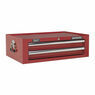 Sealey AP26029T Mid-Box 2 Drawer with Ball Bearing Slides - Red additional 1