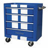 Sealey AP28204BWS Rollcab 4 Drawer Retro Style - Blue with White Stripes additional 2